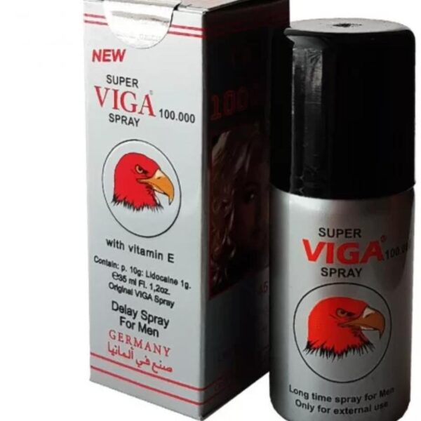 سوبر فيجا سبراي 100,000 مع فيتامين E - بخاخ تأخير للرجال (Super Viga Spray 100,000 with Vitamin E - Delay Spray For Men)