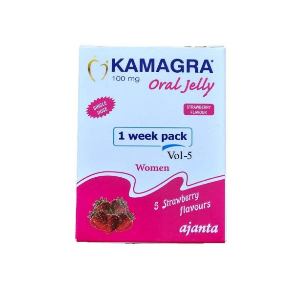 كاماغرا جل فموي 100 ملجم للنساء - نكهة الفراولة (Kamagra Oral Jelly 100mg - Strawberry Flavour for Women)