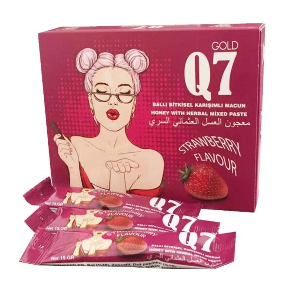 معجون العسل العثماني السري Q7 جولد - نكهة الفراولة (Q7 Gold Secret Ottoman Honey Paste - Strawberry Flavour)
